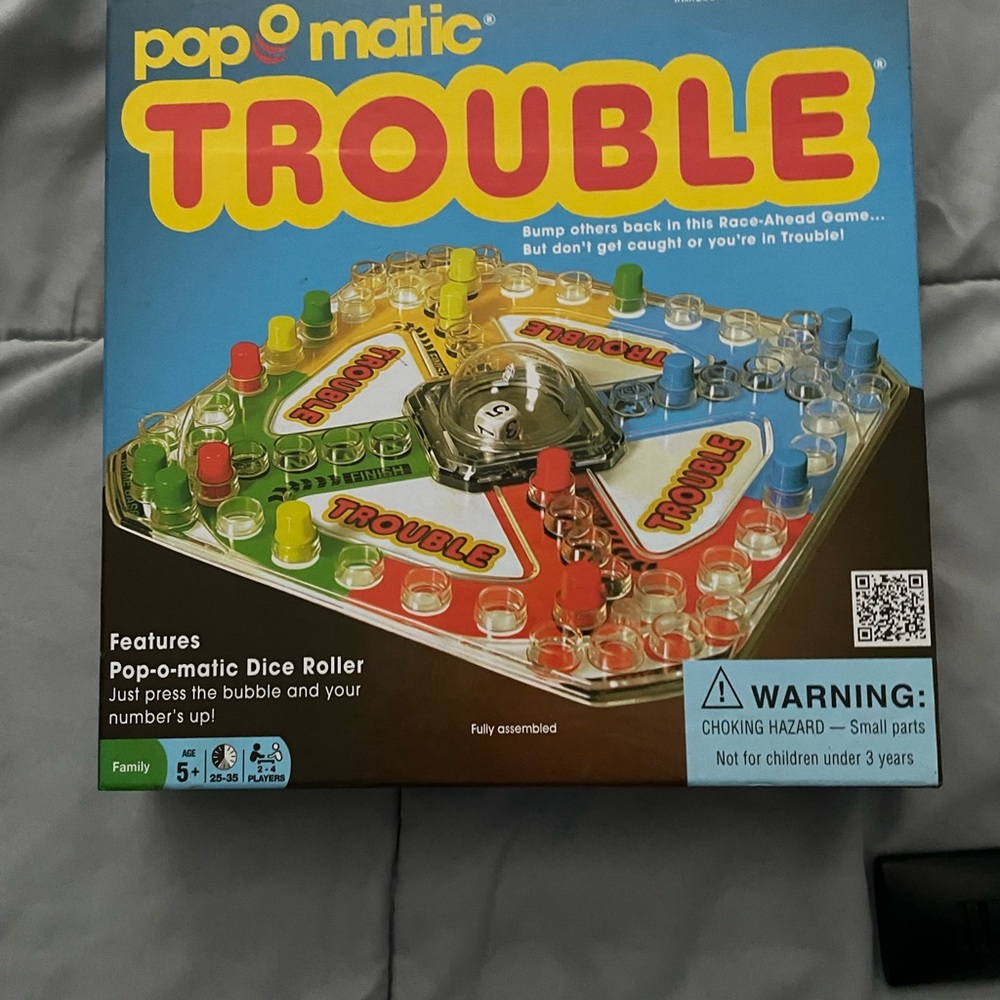 Pop-O-Matic Trouble Board Game